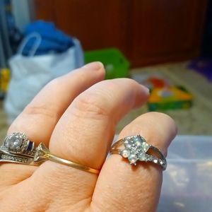 Sliver flower ring size 8